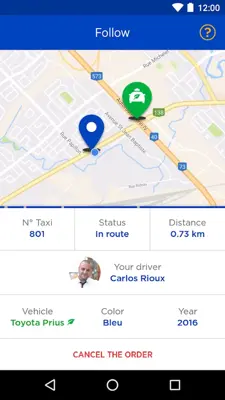 Taxi Coop android App screenshot 2